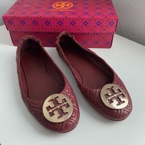 Tory Burch quilted Minnie ballet flats